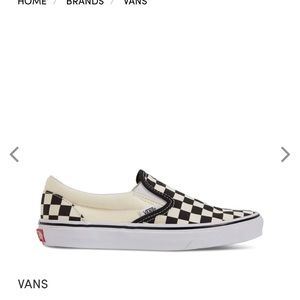 Classic Checkerboard Slip-Ons NEW